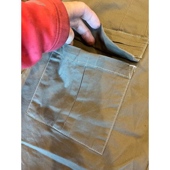 Soho Apparel Y2K Military Green Grunge Skirt Women Large Hobbit Spring Cargo - Picture 9 of 9